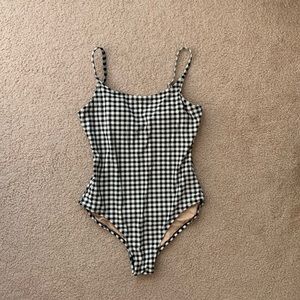 Old Navy gingham one-piece swimsuit